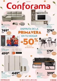 Catálogo Conforama | Disfruta de la primavera en tu hogar | 2026-03-26T00:00:00.000Z - 2026-04-29T00:00:00.000Z