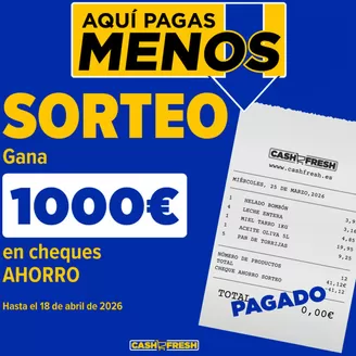 Catálogo Cash Fresh en Coín | Sorteo | 2026-03-30T00:00:00.000Z - 2026-04-18T00:00:00.000Z