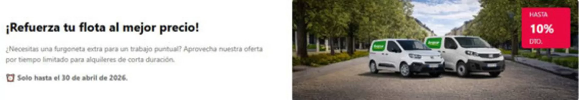 Catálogo Europcar | ¡Refuerza tu flota al mejor precio! | 2026-04-07T00:00:00.000Z - 2026-04-30T00:00:00.000Z